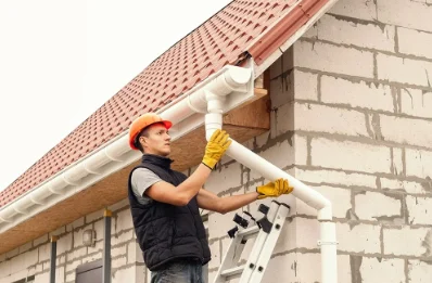 Pose et remplacement de gouttières à Vialer